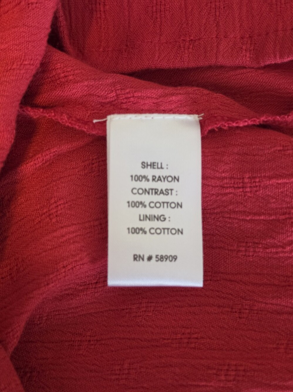Nurture by Westbound XL Red Embroidered Eyelet Button Front Top❣️ - Picture 6 of 6